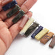 1 Strand Mix Stone Briolettes -Rectangle Shape Briolettes - 33mmx5mm-15mmx5mm 9 Inches BR1223 - Tucson Beads