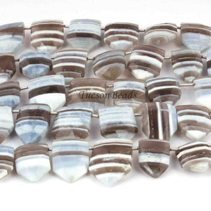 1 Strand Boulder Opal Faceted Pentagon Shape Briolettes -Boulder opal Pentagon Shape Briolettes -20mmx4mm-13mmx10mm 10 inches BR0212 - Tucson Beads