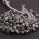 1 Strand Gray  Moonstone Silver Coated  Faceted Briolettes  -Heart Shape Briolettes  - 8mmx8mm-9mmx9mm -6 Inches BR1379 - Tucson Beads