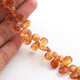 1 Strand  Beer Quartz Faceted Briolettes - Pear Shape Briolettes - 11mmx7mm-16mmx10mm - 9.5 Inches BR01999 - Tucson Beads