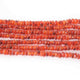 7 Strands Carneline Faceted Rondelles- Finest Quality Rondelles Beads 4mm 15 inch strand RB090 - Tucson Beads