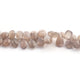 1 Strand Grey Moonstone Faceted Briolettes - Pear Shape  Briolettes - 9mmx7mm-14mmx11mm - 8 Inches BR01996 - Tucson Beads