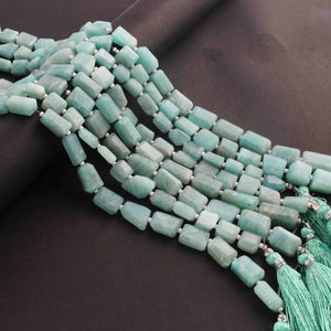 1 Strand  Amazonite  Faceted Tumbled Shape- Nuggets Beads-Briolettes-8mmx8mm-16mmx8mm-10 inches-BR01684 - Tucson Beads