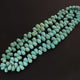 1 Strand Natural Sleeping Beauty Turquoise Faceted Big Size Tear Drop Briolettes -Arizona Turquoise Tear -7mmx4mm-10mmx7mm 8.5 Inches BR3826 - Tucson Beads