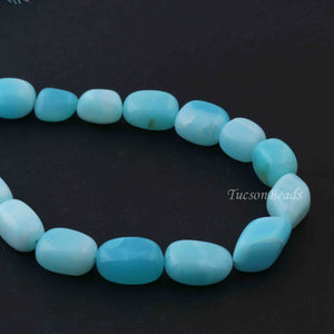 1 Strand Peru Opal Smooth Briolettes -Tumble Shape Briolettes - 17mmx11mm-10mmx10mm- 13 Inches BR2177 - Tucson Beads