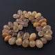 1  Strand Golden Rutile Faceted  Briolettes - Pear Drop Beads 21mmx12mm-14mmx10mm 9 Inches BR2146 - Tucson Beads