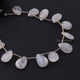 1 Strand White Rainbow Moonstone Faceted Briolettes  -Pear Drop Briolettes  17mmx14mm-12mmx12mm 8 Inches BR2147 - Tucson Beads