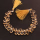 1 Strand  Citrine Faceted Briolettes - Pear Shape Briolettes -10mmx6mm-12mmx6mm -8-Inches BR02025 - Tucson Beads