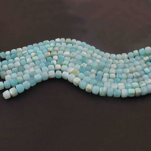 1  Strand  Peru Opal Faceted Briolettes  - Cube  Shape Briolettes 7mm-9mm-10 Inches BR01699 - Tucson Beads