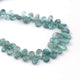 1 Strand Neon Apatite  Smooth Briolettes - Roundel Beads 11mmx6mm-9mmx4mm  9 Inches BR1408 - Tucson Beads