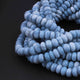 1 Strand Boulder Opal Smooth Rondelles  - Blue Oregon Beads - 8mm-9mm 14.5 Inches BR2238 - Tucson Beads