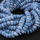 1 Strand Boulder Opal Smooth Rondelles  - Blue Oregon Beads - 8mm-9mm 14.5 Inches BR2238 - Tucson Beads