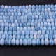 1 Strand Boulder Opal Smooth Rondelles  - Blue Oregon Beads - 8mm-9mm 14.5 Inches BR2238 - Tucson Beads