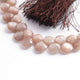 1  Long Strand Chocolate MoonStone Faceted Briolettes -Heart Shape Briolettes   6mmX7mm-8mmx7mm  8  Inches BR0175 - Tucson Beads