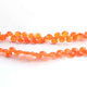 1 Strand Carnelian Faceted Briolettes -Heart Shape Briolettes 7mmx6mm,8 inch BR1868 - Tucson Beads