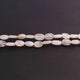 1  Long Strand White  Moonstone Smooth Briolettes  -Oval Shape Briolettes  7mm -13 Inches BR4250 - Tucson Beads