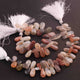 1  Long Strand Multi Stone Smooth Briolettes - Pear Shape Mix Stone Briolettes - 21mmx11mm-8mmx8mm - 7 Inches BR01703 - Tucson Beads