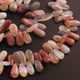 1  Long Strand Multi Stone Smooth Briolettes - Pear Shape Mix Stone Briolettes - 21mmx11mm-8mmx8mm - 7 Inches BR01703 - Tucson Beads