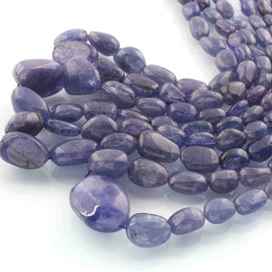 1 Long Strand Tenzanite  Smooth Briolettes -Oval Shape Briolettes -10mmx7mm-23mmx18mm -18 Inches BR01268 - Tucson Beads