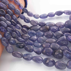 1 Long Strand Tenzanite  Smooth Briolettes -Oval Shape Briolettes -10mmx7mm-23mmx18mm -18 Inches BR01268 - Tucson Beads