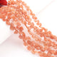 1 Long Sunstone Faceted  Briolettes - Heart Shape Briolettes - 5mm-7mm- - 8 Inches BR02044 - Tucson Beads