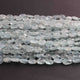 1 Strand Aquamarine  Faceted Briolettes -Leaf Shape Carved Briolettes  9mmx8mm-12mmx8mm  -14 Inches BR02330 - Tucson Beads