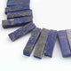 1 Strand Lapis Faceted Rectangle Briolettes Rectangle Shape 13mmx7mm-42mmx9mm 6.5 Inches BR01729 - Tucson Beads