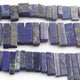 1 Strand Lapis Faceted Rectangle Briolettes Rectangle Shape 13mmx7mm-42mmx9mm 6.5 Inches BR01729 - Tucson Beads