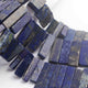 1 Strand Lapis Faceted Rectangle Briolettes Rectangle Shape 13mmx7mm-42mmx9mm 6.5 Inches BR01729 - Tucson Beads