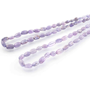 2 Long Strands Tenzanite  Smooth Briolettes -Oval Shape Briolettes - 6mmx4mm-10mmx6mm - 16 Inches BR1871 - Tucson Beads