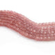 1  Long Strand Strawberry Quartz Faceted Briolettes -Cube Shape Briolettes 5mm-7mm- 8 Inches BR01710 - Tucson Beads