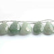 1  Strand  Green Rutile Faceted Briolettes -Pear  Shape  Briolettes - 17mmx12mm-28mmx20mm-10 Inches BR02331 - Tucson Beads