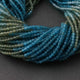 5 Strands Shaded Neon Apatite Faceted Rondelles, Round Beads 3mm 13inche RB332 - Tucson Beads