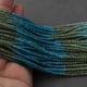 5 Strands Shaded Neon Apatite Faceted Rondelles, Round Beads 3mm 13inche RB332 - Tucson Beads