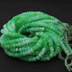 1 Long Strands Green Opal Smooth Rondelles - Green Opal Roundel Beads 7mm 14 Inches BR0217 - Tucson Beads