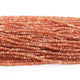 1 Strand Sunstone Faceted Rondelles-Gemstone Beads 3mm-4mm 12 Inch BR252 - Tucson Beads