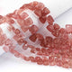 1 Strand Strawberry Quartz Faceted Briolettes -Trillion  Shape Briolettes - 6mm-11mm 8 inch BR0675 - Tucson Beads