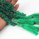 1 Strand Green Onyx Quartz Faceted Briolettes -Heart Drop Shape Briolettes 7mm-8 mm 8.5 inch BR0613 - Tucson Beads