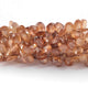 1 Long Strand Imperial topaz Faceted Briolettes -Pear Shape Briolettes - 7mmx4mm 8 Inches BR0609 - Tucson Beads