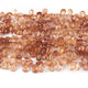 1 Long Strand Imperial topaz Faceted Briolettes -Pear Shape Briolettes - 7mmx4mm 8 Inches BR0609 - Tucson Beads