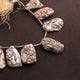 1 Strand Mother Of Pearl Faceted Fancy Shape Biolettes- Mop Briolettes, Pearl beads 18mmx13mm-24mmx15mm, 8 inches BR241 - Tucson Beads