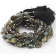 1 Strand Labradorite  Faceted Briolettes -Oval Shape Briolettes - 14mmx13mm-7.5 inch BR0149 - Tucson Beads