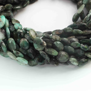 1 Strand Shaded Emerald Faceted Briolettes - Ovel Shape Briolettes  2mmx6mm - 13 Inches BR01724 - Tucson Beads