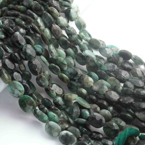 1 Strand Shaded Emerald Faceted Briolettes - Ovel Shape Briolettes  2mmx6mm - 13 Inches BR01724 - Tucson Beads