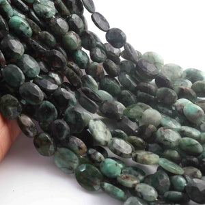 1 Strand Shaded Emerald Faceted Briolettes - Ovel Shape Briolettes  2mmx6mm - 13 Inches BR01724 - Tucson Beads