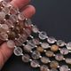 1 Strand Golden Rutile Faceted Coin Briolettes - Golden Rutile Coin  6mm 8 Inches BR0187 - Tucson Beads