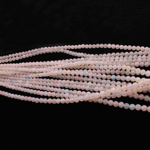 1 Strand Ethiopian Welo Opal Smooth Round Balls Beads 3mm-4mm - 17 Inches long BR0844 - Tucson Beads