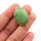 6  Pcs Green Chalcedony Oval Shape 24k Gold Plated Connecter& Pendant,- 32mmx19mm PC330 - Tucson Beads