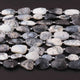 1 Strand Dendrite Opal Faceted Briolettes -Assorted Shape Briolettes - 23mmx13mm-12mmx11mm-8.5 inch BR0231 - Tucson Beads