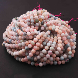 1 Strand Morganite , Best Quality ,AAA Quality , Smooth Round Balls - Smooth Balls Beads -8mm 15.5 Inches BR0058 - Tucson Beads